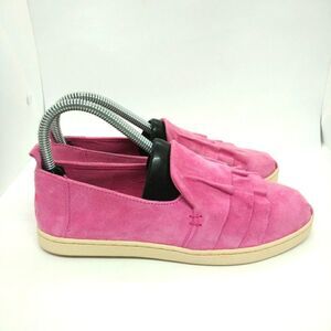 Toms Pink Suede‎ Slip On Shoes Women's Size 6